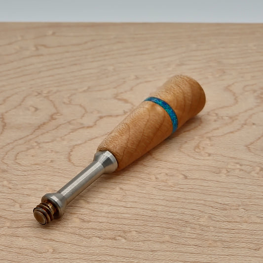 Crosscut Bird's Eye Maple with Opals - Wireless Handle