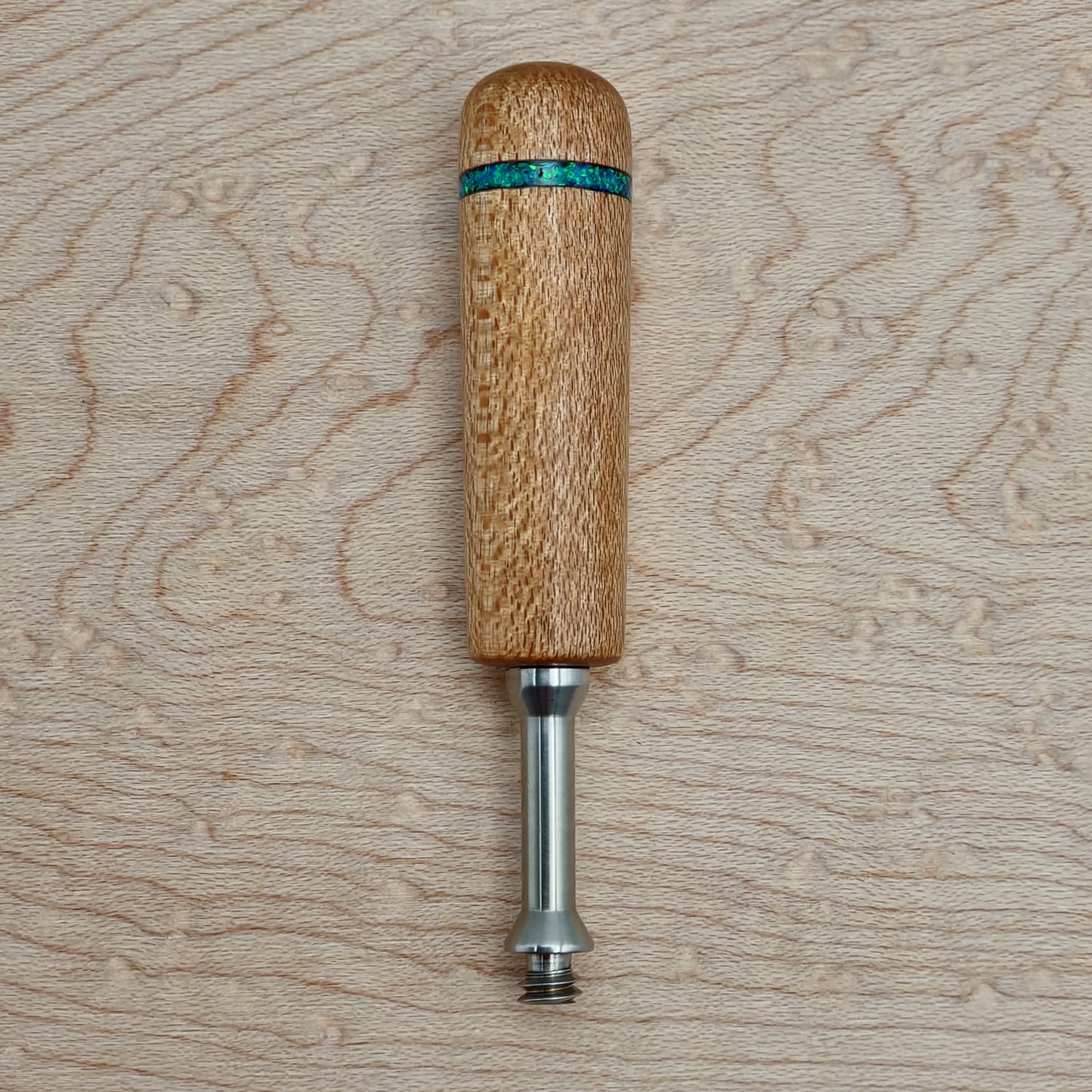 Hard Maple with Opals - Wireless Handle