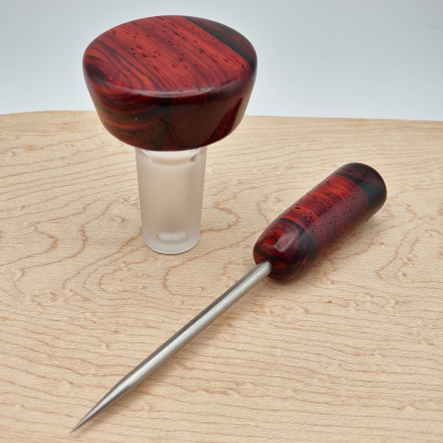 Padauk and Cocobolo - 14mm Plug / Stopper / Carb